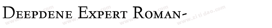 Deepdene Expert Roman字体转换